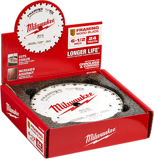 MILWAUKEE 6-1/2" 24T Framing Circular Saw Blades