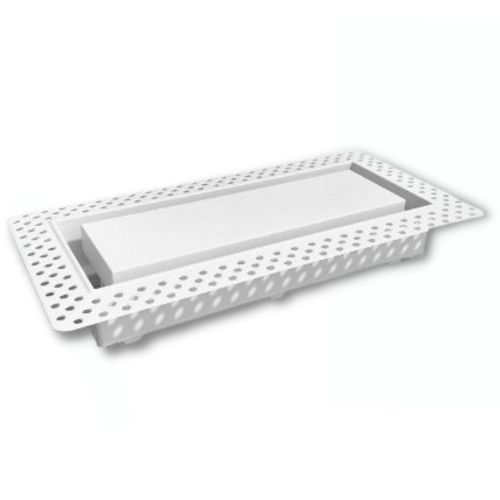 AVDWLITFR4X10WHT Aria Vents Drywall Lite Frame White - 4" x 10"