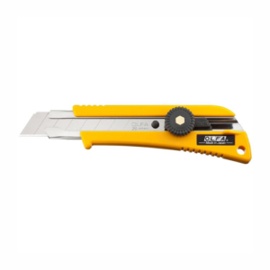 OLFA 18MM L-2 HEAVY DUTY UTILITY KNIFE WITH ANTI-SLIP RUBBER INSET AND STRONG SILVER SNAP BLADE