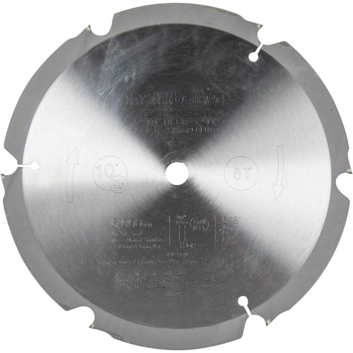18108M Metabo HPT 10" 6T Fiber Cement Cutting Blade with 5/8" Arbor