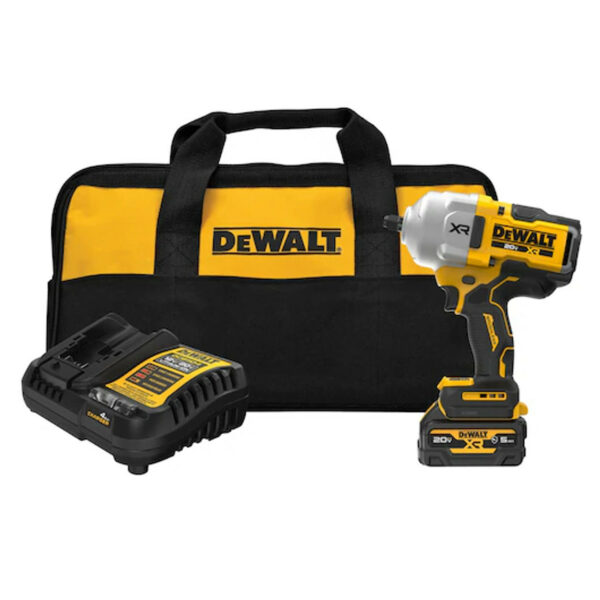 20V 1/2" HIGH TORQUE IMPACT WRENCH KIT w/HOG RING ANVIL and OIL RESISTENT BATTERIES