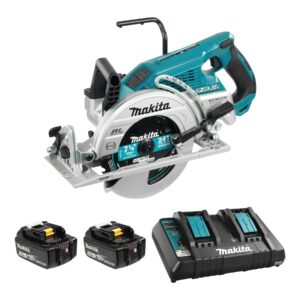 MAKITA 36V (18VX2) LXT BRUSHLESS CORDLESS 7-1/4" REAR HANDLE CIRCULAR SAW W/XPT AND ADT (5.0AH X2 KI
