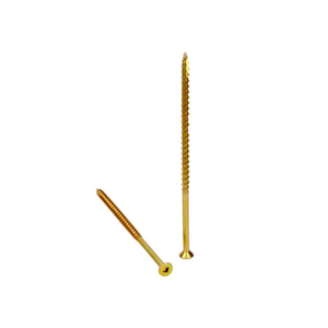 #12 X 3" YELLOW WOOD SCREWS (100 PCS)