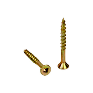 #12 X 3-1/2 YELLOW WOOD SCREWS (100 PACK)