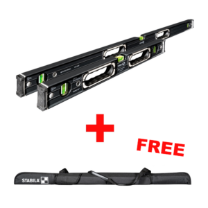 Stabila Dark Shadow 48" & 24" Type 196 Level Set [BONUS CASE INCLUDED] 