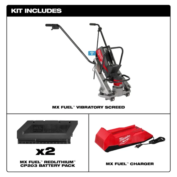 MILWAUKEE MX FUEL™ Vibratory Screed Kit