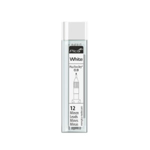 Pica Fine Dry 0.9mm White Lead Refills (12 pack)
