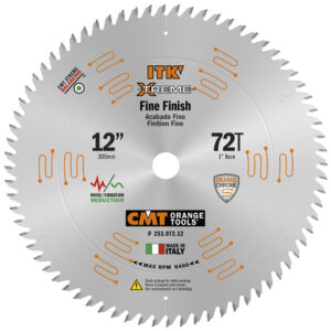 12"X72T SLIDING MITER SAW BLADE