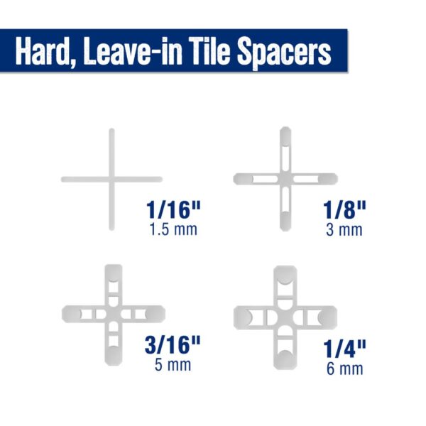 1/16" HARD TILE SPACERS (1500)