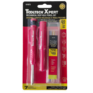 8PC Mechanical Deep Hole Pencil Set 6in (152mm) With 7-Leads