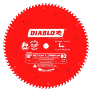 FREUD DIABLO 10" X 80T MED. ALUMINUM BLADE