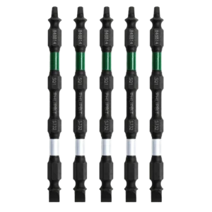 PHLiPBiT SL7SQ1 4" #848814 Double EndedImpact Bit Silver/Green