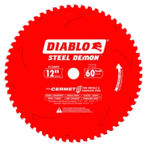 12"x60t steel demon cermet saw blade for medium metal